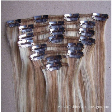 Brazilian Highlight Remy Human Hair Clip in Hair Extension